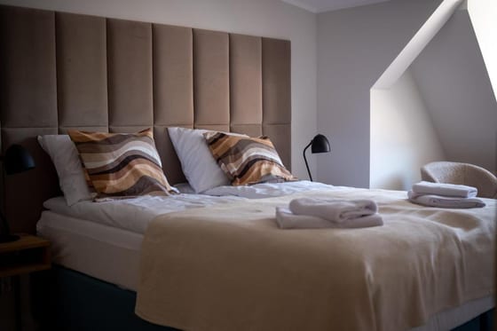 Apartamenty Dřevný Kocúr – wnętrze apartamentu przy Starym Rynku w Poznaniu